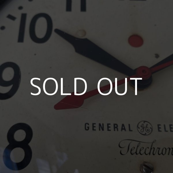 画像8: VINTAGE ANTIQUE GENERAL ELECTRIC TELECHRON WALL CLOCK ヴィンテージ アンティーク ウォールクロック 掛け時計 アメリカ / インダストリアル スクールクロック ダークブラウン 焦げ茶色 小型 店舗什器 USA (8)