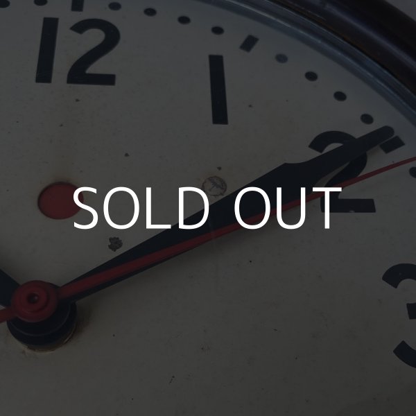 画像9: VINTAGE ANTIQUE GENERAL ELECTRIC TELECHRON WALL CLOCK ヴィンテージ アンティーク ウォールクロック 掛け時計 アメリカ / インダストリアル スクールクロック ダークブラウン 焦げ茶色 小型 店舗什器 USA (9)