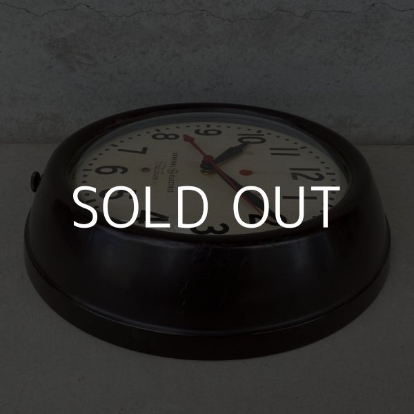 画像6: VINTAGE ANTIQUE GENERAL ELECTRIC TELECHRON WALL CLOCK ヴィンテージ アンティーク ウォールクロック 掛け時計 アメリカ / インダストリアル スクールクロック ダークブラウン 焦げ茶色 小型 店舗什器 USA (6)