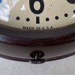 画像10: VINTAGE ANTIQUE GENERAL ELECTRIC TELECHRON WALL CLOCK ヴィンテージ アンティーク ウォールクロック 掛け時計 アメリカ / インダストリアル スクールクロック ダークブラウン 焦げ茶色 小型 店舗什器 USA (10)