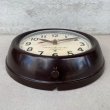 画像3: VINTAGE ANTIQUE GENERAL ELECTRIC TELECHRON WALL CLOCK ヴィンテージ アンティーク ウォールクロック 掛け時計 アメリカ / インダストリアル スクールクロック ダークブラウン 焦げ茶色 小型 店舗什器 USA (3)