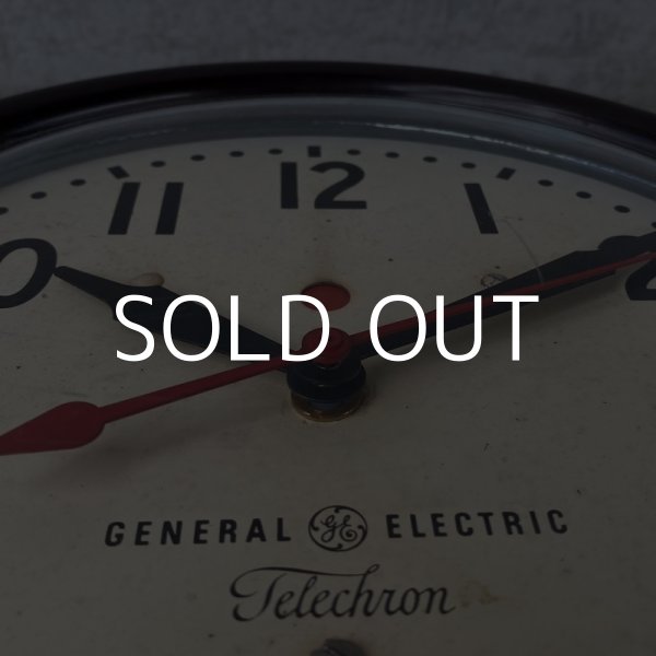 画像7: VINTAGE ANTIQUE GENERAL ELECTRIC TELECHRON WALL CLOCK ヴィンテージ アンティーク ウォールクロック 掛け時計 アメリカ / インダストリアル スクールクロック ダークブラウン 焦げ茶色 小型 店舗什器 USA (7)