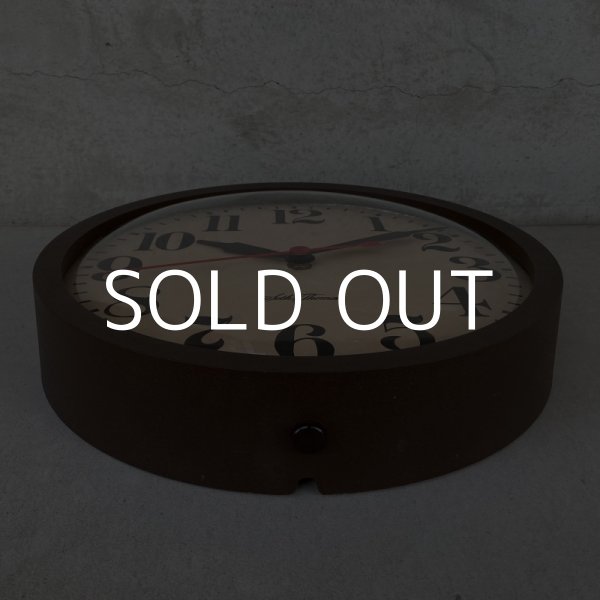 画像3: VINTAGE ANTIQUE SETH THOMAS WALL CLOCK ヴィンテージ アンティーク ウォールクロック 掛け時計 アメリカ / インダストリアル スクールクロック ブラウン 茶色 店舗什器 USA (3)