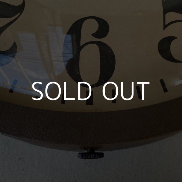 画像8: VINTAGE ANTIQUE SETH THOMAS WALL CLOCK ヴィンテージ アンティーク ウォールクロック 掛け時計 アメリカ / インダストリアル スクールクロック ブラウン 茶色 店舗什器 USA (8)