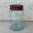 画像1: VINTAGE ANTIQUE MASON'S PATENT JAR ヴィンテージ アンティーク メイソン ジャー ガラス 瓶 アメリカ / 保存容器 雑貨 USA (1)