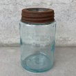 画像3: VINTAGE ANTIQUE MASON'S PATENT JAR ヴィンテージ アンティーク メイソン ジャー ガラス 瓶 アメリカ / 保存容器 雑貨 USA (3)