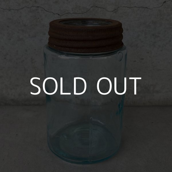 画像3: VINTAGE ANTIQUE MASON'S PATENT JAR ヴィンテージ アンティーク メイソン ジャー ガラス 瓶 アメリカ / 保存容器 雑貨 USA (3)