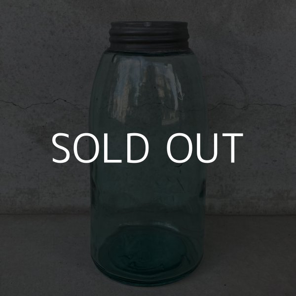 画像2: VINTAGE ANTIQUE BALL MASON JAR ヴィンテージ アンティーク ボール メイソンジャー ガラス瓶 アメリカ / 小物入れ 店舗什器 大 (2)