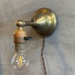 画像1: VINTAGE ANTIQUE LAMP LIGHT WALL LAMP ヴィンテージ アンティーク ライト ウォールランプ ブラケットランプ 照明 アメリカ / 壁付けランプ 真鍮 店舗什器 USA (6) (1)