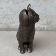 画像3: VINTAGE ANTIQUE COINBANK PIGGY BANK CAT ヴィンテージ アンティーク 貯金箱 コインバンク 猫 アメリカ / コレクタブル オブジェ ネコ 動物 鋳物 USA (3)