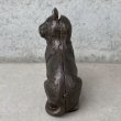 画像4: VINTAGE ANTIQUE COINBANK PIGGY BANK CAT ヴィンテージ アンティーク 貯金箱 コインバンク 猫 アメリカ / コレクタブル オブジェ ネコ 動物 鋳物 USA (4)