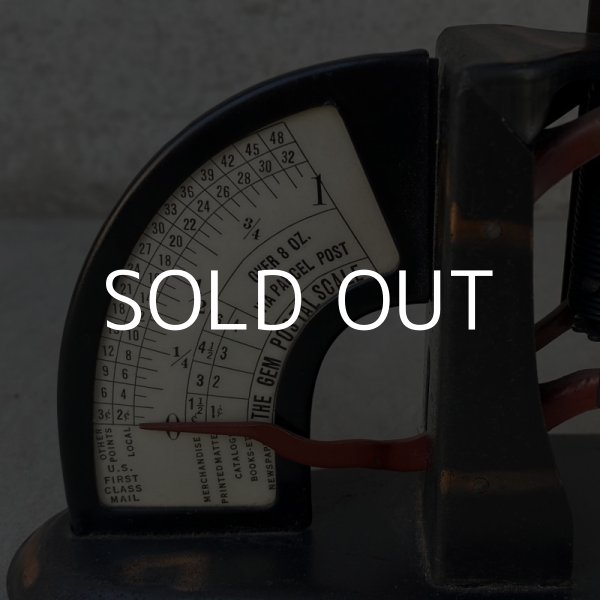 画像7: VINTAGE ANTIQUE THE GEM POSTAL SCALE JAPANNED ヴィンテージ アンティーク スケール 量り ジャパンド アメリカ / コレクタブル ジャパンカラー ジャパンフィニッシュ USA (7)