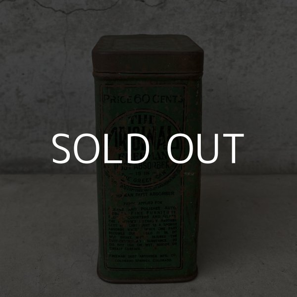 画像4: VINTAGE ANTIQUE FREEMAN'S DUST ABSORBER TIN CAN ヴィンテージ アンティーク ティン 缶 アメリカ / アドバタイジング 小物入れ 収納 雑貨 USA  (4)