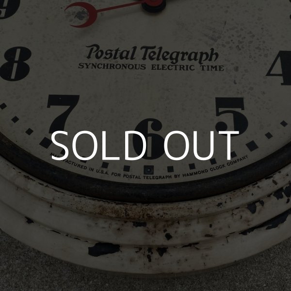 画像8: VINTAGE ANTIQUE  POSTAL TELEGRAH WALL CLOCK ヴィンテージ アンティーク ポスタルテレグラフ ハモンドクロック ウォールクロック 壁掛け時計 アメリカ / インダストリアル 白色 郵便局 店舗什器 USA (8)