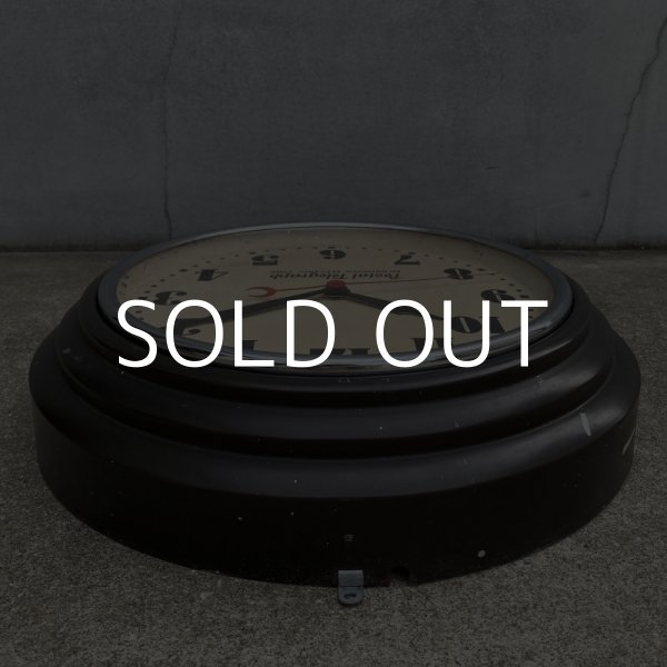 画像4: VINTAGE ANTIQUE POSTAL TELEGRAH WALL CLOCK ヴィンテージ アンティーク ポスタルテレグラフ ハモンドクロック ウォールクロック 壁掛け時計 アメリカ / インダストリアル 郵便局 黒色 店舗什器 USA (1) (4)