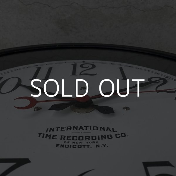 画像7: VINTAGE ANTIQUE INTERNATIONAL TIME RECORDING CO. WALL CLOCK ヴィンテージ アンティーク ウォールクロック 壁掛け時計 アメリカ / インダストリアル スクールクロック 店舗什器 USA (7)