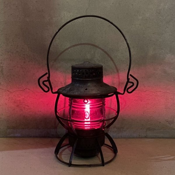 画像12: VINTAGE ANTIQUE DRESSEL RAILROAD LANTERN PRR ヴィンテージ アンティーク ドレッセル レイルロード ランタン オイルランプ アメリカ / キャンプ アウトドア (15) (12)