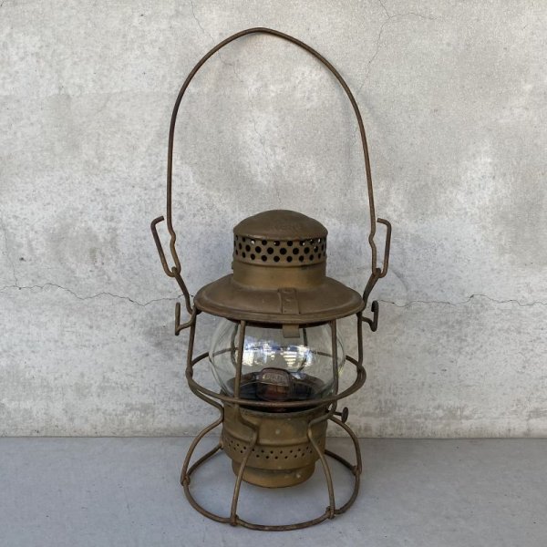 画像1: VINTAGE ANTIQUE ADLAKE KERO RAILROAD LANTERN ヴィンテージ アンティーク アドレイク レイルロード ランタン オイルランプ アメリカ / サンタフェ鉄道 キャンプ アウトドア USA (17) (1)