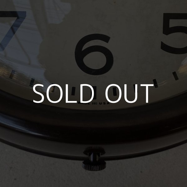 画像8: VINTAGE ANTIQUE GENERAL ELECTRIC WALL CLOCK ヴィンテージ アンティーク ゼネラルエレクトリック ウォールクロック 壁掛け時計 アメリカ / インダストリアル スクールクロック ダークブラウン 店舗什器 小 USA (8)