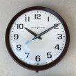 画像1: VINTAGE ANTIQUE GENERAL ELECTRIC WALL CLOCK ヴィンテージ アンティーク ゼネラルエレクトリック ウォールクロック 壁掛け時計 アメリカ / インダストリアル スクールクロック ブラウン 茶色 店舗什器 USA (1)