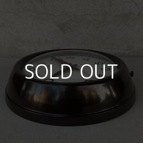 画像5: VINTAGE ANTIQUE GENERAL ELECTRIC WALL CLOCK ヴィンテージ アンティーク ゼネラルエレクトリック ウォールクロック 壁掛け時計 アメリカ / インダストリアル スクールクロック ダークブラウン 店舗什器 小 USA (5)