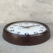 画像3: VINTAGE ANTIQUE GENERAL ELECTRIC WALL CLOCK ヴィンテージ アンティーク ゼネラルエレクトリック ウォールクロック 壁掛け時計 アメリカ / インダストリアル スクールクロック ブラウン 茶色 店舗什器 USA (3)