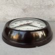 画像4: VINTAGE ANTIQUE GENERAL ELECTRIC WALL CLOCK ヴィンテージ アンティーク ゼネラルエレクトリック ウォールクロック 壁掛け時計 アメリカ / インダストリアル スクールクロック ダークブラウン 店舗什器 小 USA (4)