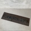 画像1: VINTAGE ANTIQUE PLATE SIGN BORD ヴィンテージ アンティーク プレート 看板 / インダストリアル  インテリア 店舗什器 壁掛け 真鍮 雑貨 (1)