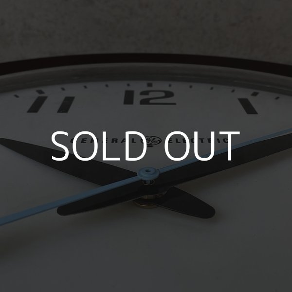 画像7: VINTAGE ANTIQUE GENERAL ELECTRIC WALL CLOCK ヴィンテージ アンティーク ゼネラルエレクトリック ウォールクロック 壁掛け時計 アメリカ / インダストリアル スクールクロック ブラウン 茶色 店舗什器 USA (7)