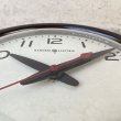 画像7: VINTAGE ANTIQUE GENERAL ELECTRIC WALL CLOCK ヴィンテージ アンティーク ゼネラルエレクトリック ウォールクロック 壁掛け時計 アメリカ / インダストリアル スクールクロック ダークブラウン 店舗什器 小 USA (7)