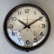 画像1: VINTAGE ANTIQUE GENERAL ELECTRIC WALL CLOCK ヴィンテージ アンティーク ゼネラルエレクトリック ウォールクロック 壁掛け時計 アメリカ / インダストリアル スクールクロック ブラウン 茶色 店舗什器 USA (5) (1)