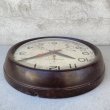 画像4: VINTAGE ANTIQUE GENERAL ELECTRIC WALL CLOCK ヴィンテージ アンティーク ゼネラルエレクトリック ウォールクロック 壁掛け時計 アメリカ / インダストリアル スクールクロック ブラウン 茶色 店舗什器 USA (5) (4)