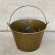 画像1: VINTAGE ANTIQUE BUCKET ヴィンテージ アンティーク バケツ アメリカ / インダストリアル ガーデニング ガレージ キャンプ ブラス 真鍮 USA (1)