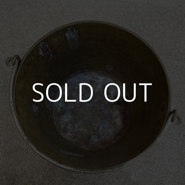 画像5: VINTAGE ANTIQUE BUCKET ヴィンテージ アンティーク バケツ アメリカ / インダストリアル ガーデニング ガレージ キャンプ ブラス 真鍮 USA (5)