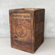 画像1: VINTAGE ANTIQUE DUTCH BOY WOOD BOX ヴィンテージ アンティーク ダッチボーイ ウッドボックス 木箱 アメリカ / コレクタブル ケース 収納 店舗什器 USA (1)