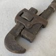 画像6: VINTAGE ANTIQUE PIPE WRENCH ヴィンテージ アンティーク パイプレンチ アメリカ / インダストリアル ガレージ ツール 工具 道具 USA (6)