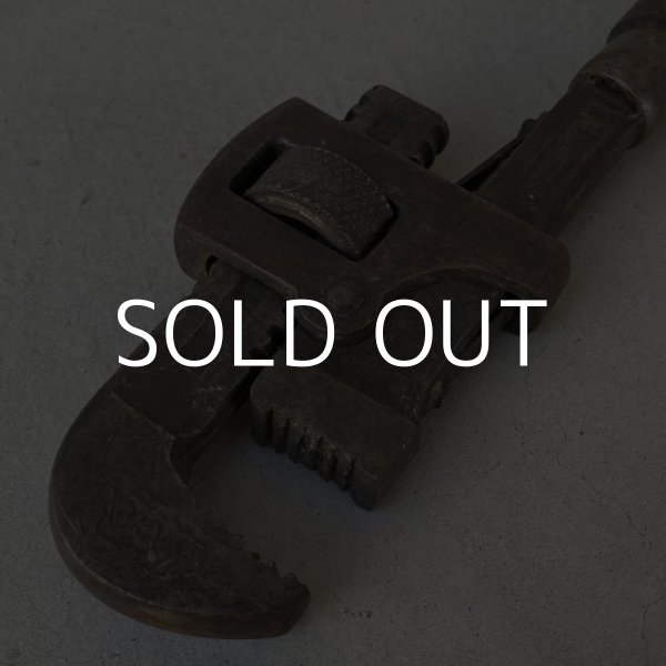 画像6: VINTAGE ANTIQUE PIPE WRENCH ヴィンテージ アンティーク パイプレンチ アメリカ / インダストリアル ガレージ ツール 工具 道具 USA (6)