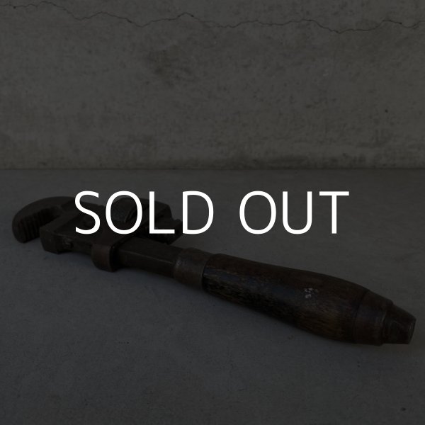 画像3: VINTAGE ANTIQUE PIPE WRENCH ヴィンテージ アンティーク パイプレンチ アメリカ / インダストリアル ガレージ ツール 工具 道具 USA (3)