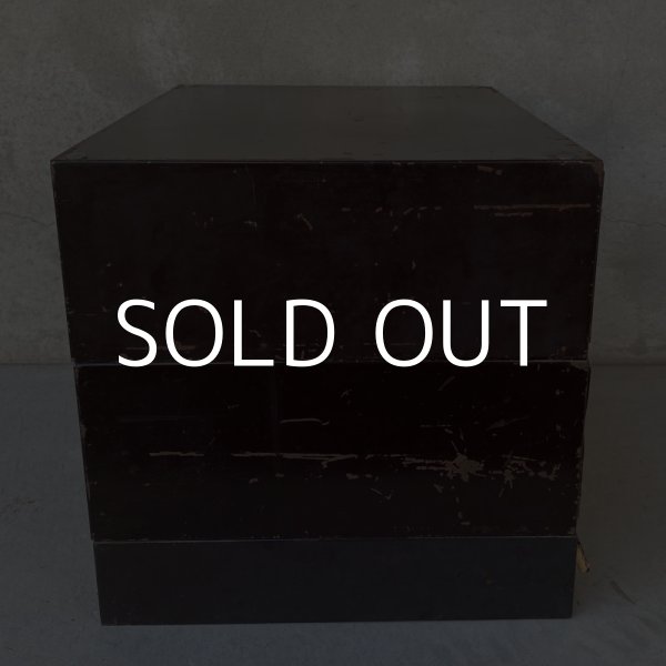 画像3: VINTAGE ANTIQUE NU VIGOR WATCHMAKER'S ヴィンテージ アンティーク キャビネット 棚 アメリカ / ツールボックス パーツボックス 時計パーツ 収納 鉄 (3)