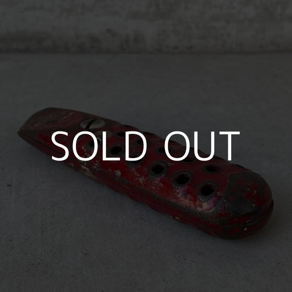 画像3: VINTAGE ANTIQUE CUTTER KNIFE ヴィンテージ アンティーク カッターナイフ アメリカ / インダストリアル ツール 工具 道具 キャストアイアン 鋳物 赤色 USA (3) (3)