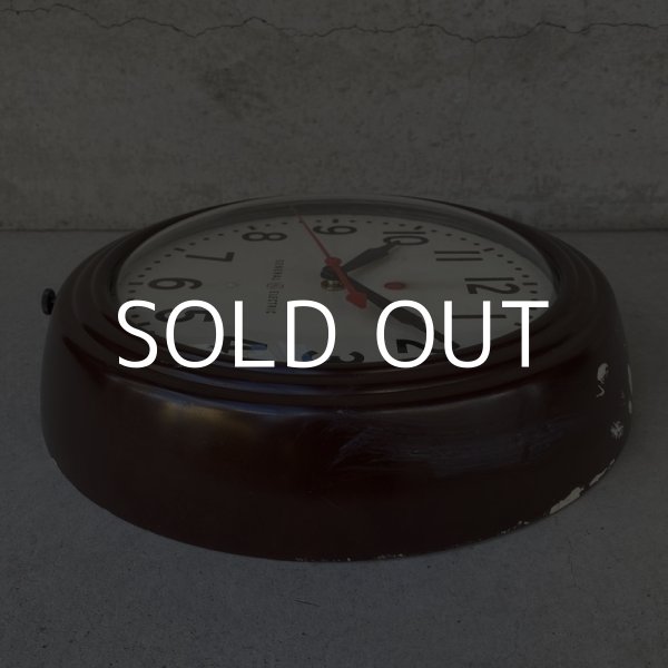 画像6: VINTAGE ANTIQUE GENERAL ELECTRIC WALL CLOCK ヴィンテージ アンティーク ゼネラルエレクトリック ウォールクロック 壁掛け時計 アメリカ / インダストリアル スクールクロック ブラウン 茶色 小 店舗什器 USA  (6)