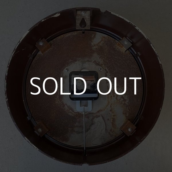 画像2: VINTAGE ANTIQUE GENERAL ELECTRIC WALL CLOCK ヴィンテージ アンティーク ゼネラルエレクトリック ウォールクロック 壁掛け時計 アメリカ / インダストリアル スクールクロック ブラウン 茶色 小 店舗什器 USA  (2)