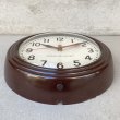 画像3: VINTAGE ANTIQUE GENERAL ELECTRIC WALL CLOCK ヴィンテージ アンティーク ゼネラルエレクトリック ウォールクロック 壁掛け時計 アメリカ / インダストリアル スクールクロック ブラウン 茶色 小 店舗什器 USA  (3)