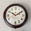 画像1: VINTAGE ANTIQUE GENERAL ELECTRIC WALL CLOCK ヴィンテージ アンティーク ゼネラルエレクトリック ウォールクロック 壁掛け時計 アメリカ / インダストリアル スクールクロック ブラウン 茶色 小 店舗什器 USA  (1)