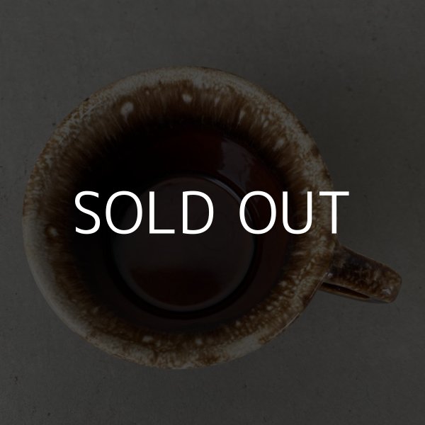 画像5: VINTAGE ANTIQUE HULL COFFEEMUG MUGCUP ヴィンテージ アンティーク コーヒーマグ マグカップ ハル ブラウン 茶色 陶器 / アメリカ 珈琲 食器 USA (4) (5)