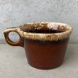 画像2: VINTAGE ANTIQUE HULL COFFEEMUG MUGCUP ヴィンテージ アンティーク コーヒーマグ マグカップ ハル ブラウン 茶色 陶器 / アメリカ 珈琲 食器 USA (4) (2)