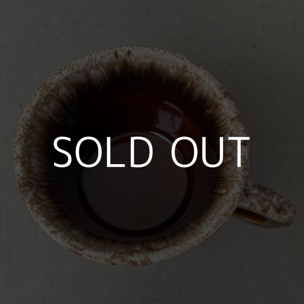 画像5: VINTAGE ANTIQUE HULL COFFEEMUG MUGCUP ヴィンテージ アンティーク コーヒーマグ マグカップ ハル ブラウン 茶色 陶器 / アメリカ 珈琲 食器 USA (2) (5)