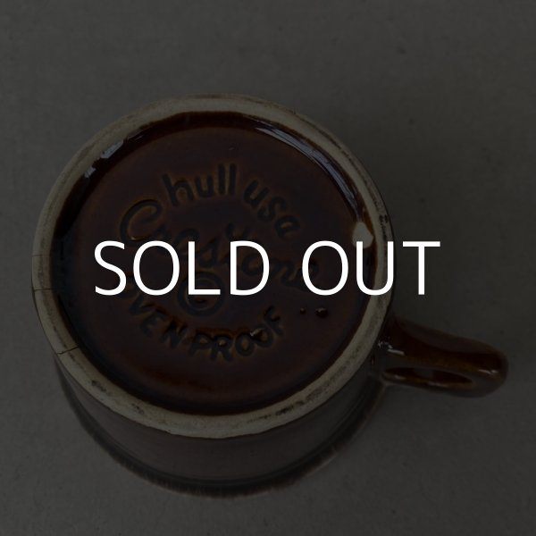 画像6: VINTAGE ANTIQUE HULL COFFEEMUG MUGCUP ヴィンテージ アンティーク コーヒーマグ マグカップ ハル ブラウン 茶色 陶器 / アメリカ 珈琲 食器 USA (2) (6)