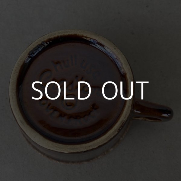 画像6: VINTAGE ANTIQUE HULL COFFEEMUG MUGCUP ヴィンテージ アンティーク コーヒーマグ マグカップ ハル ブラウン 茶色 陶器 / アメリカ 珈琲 食器 USA (1) (6)