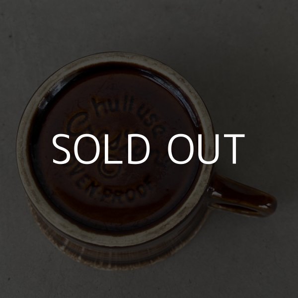 画像6: VINTAGE ANTIQUE HULL COFFEEMUG MUGCUP ヴィンテージ アンティーク コーヒーマグ マグカップ ハル ブラウン 茶色 陶器 / アメリカ 珈琲 食器 USA (4) (6)